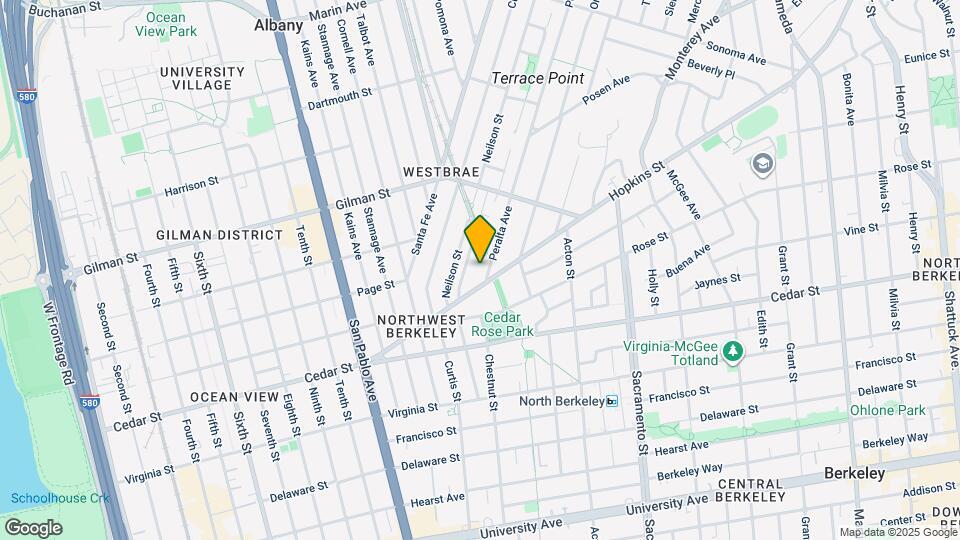 1412 Peralta Ave Map and Location Details