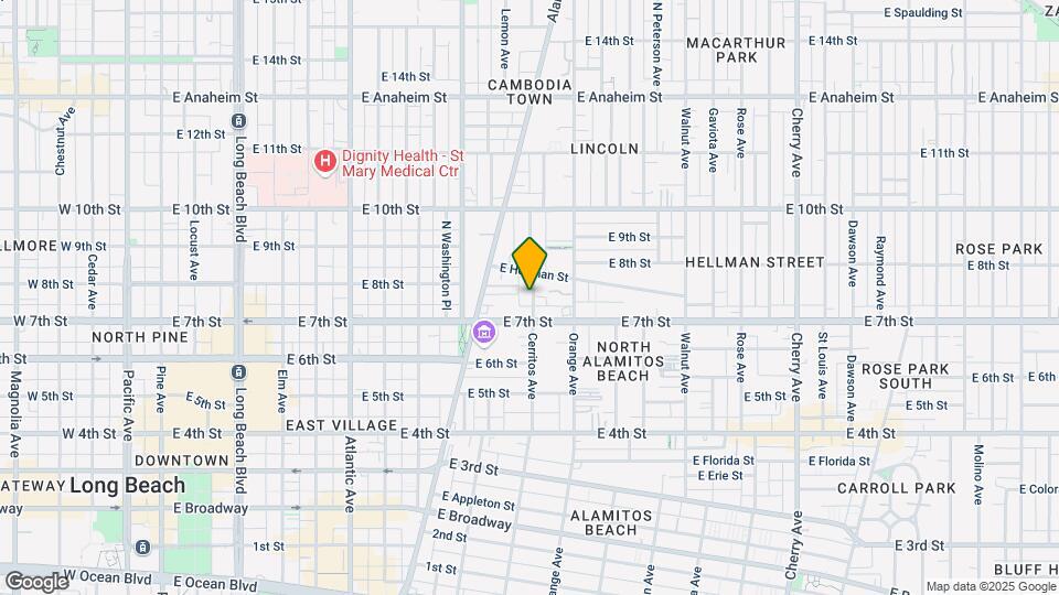 733-739 Cerritos Ave Map and Location Details