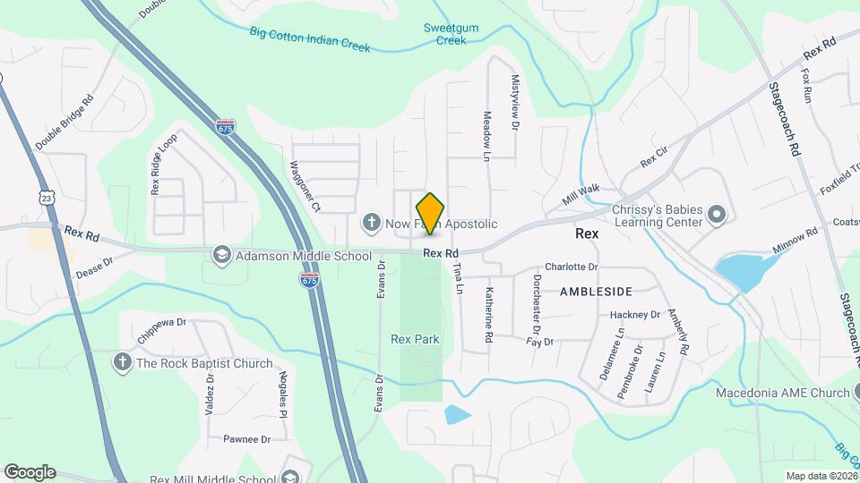 5986 Creekside Dr Map and Location Details