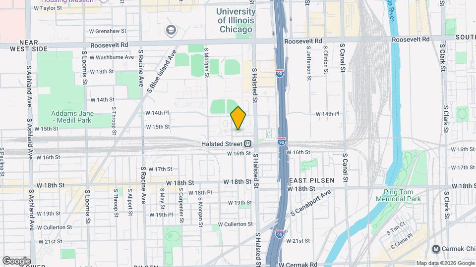 842 W 15th Pl Map and Location Details