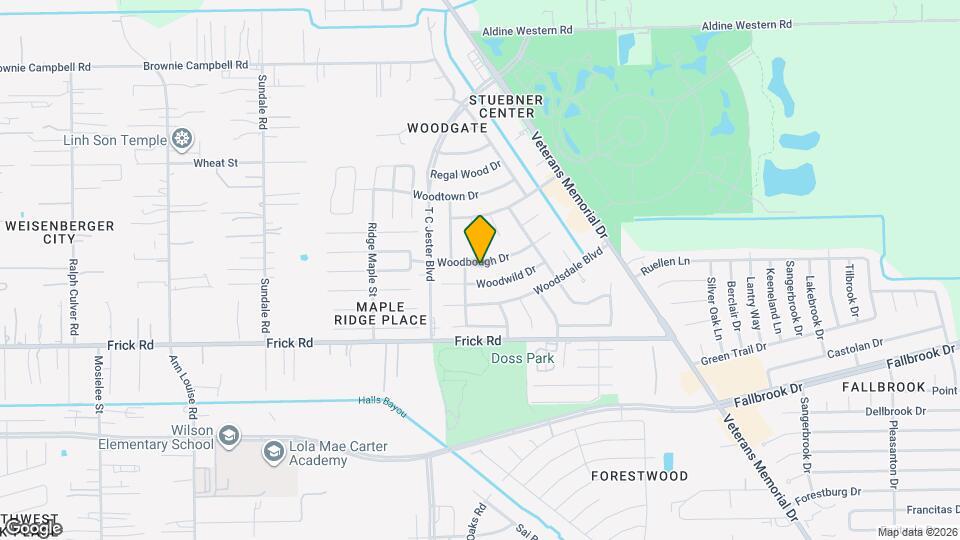 2523 Woodbough Dr Map and Location Details