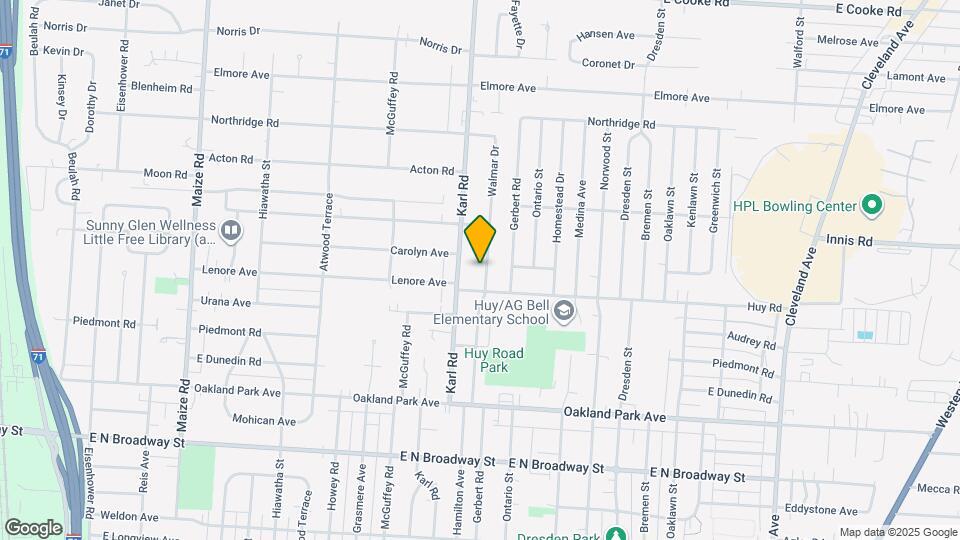 3419 Walmar Dr Map and Location Details