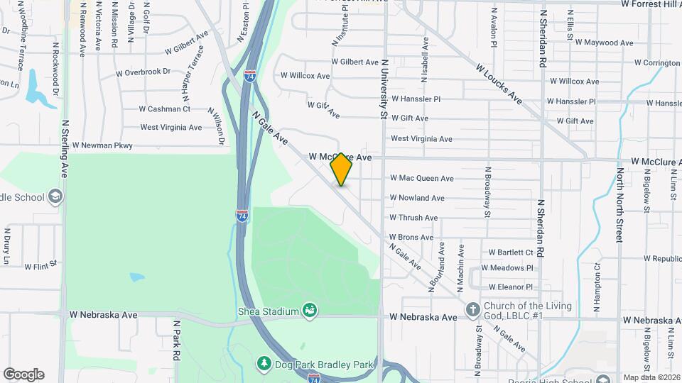 2328 N Gale Ave Map and Location Details