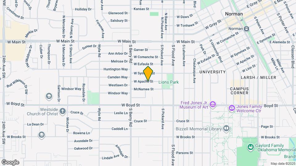 1032 W Apache St Map and Location Details