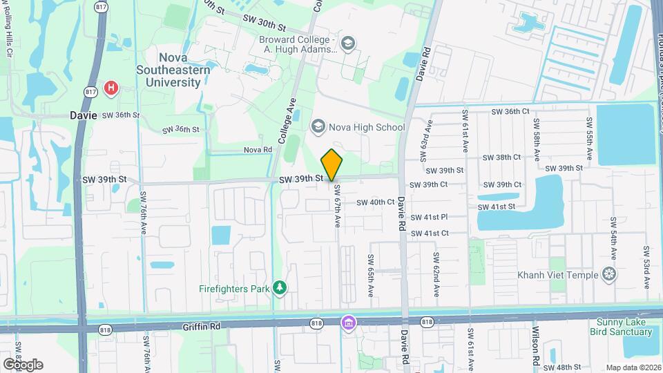 3924 SW 67th Terrace Map and Location Details