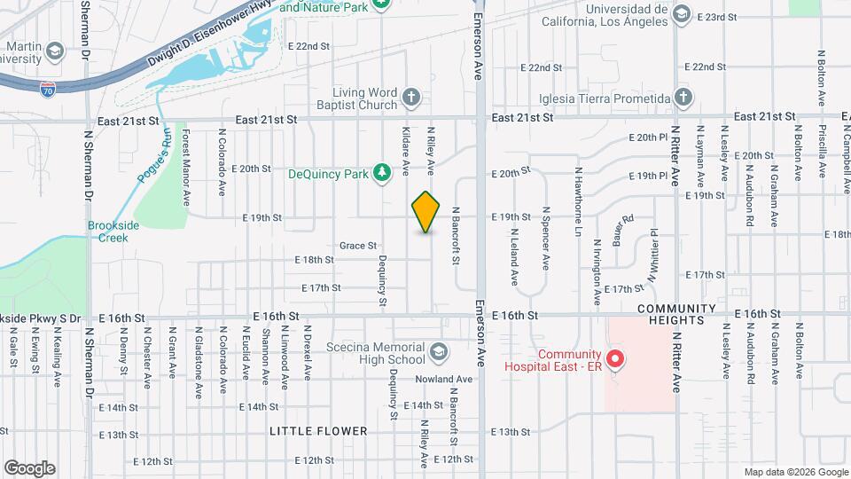 1824 N Riley Ave Map and Location Details