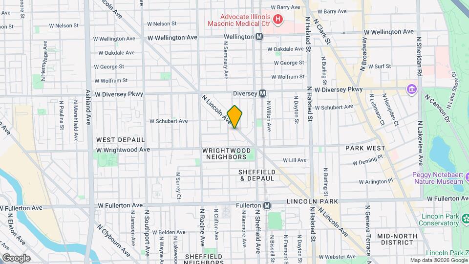 2654 N Lincoln Ave Mapa y Detalles de la Ubicación