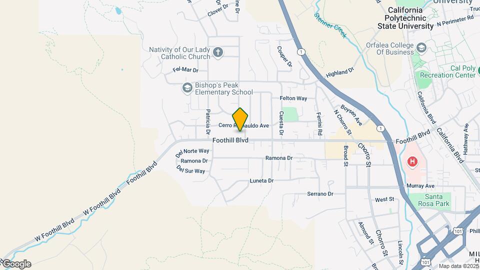 284 E Foothill Blvd Map and Location Details