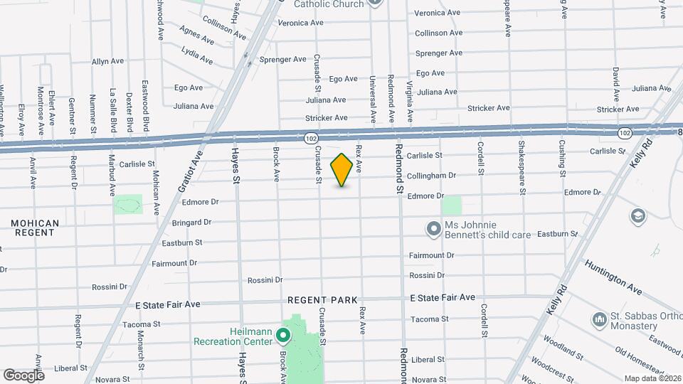 15665 Edmore Dr Map and Location Details