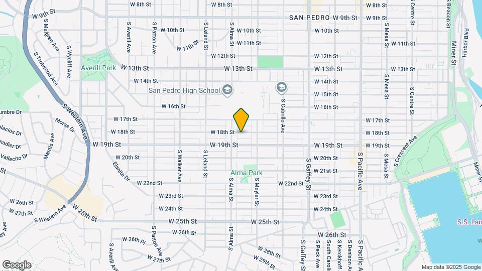 961 W 18th St, Unit 3 Map and Location Details