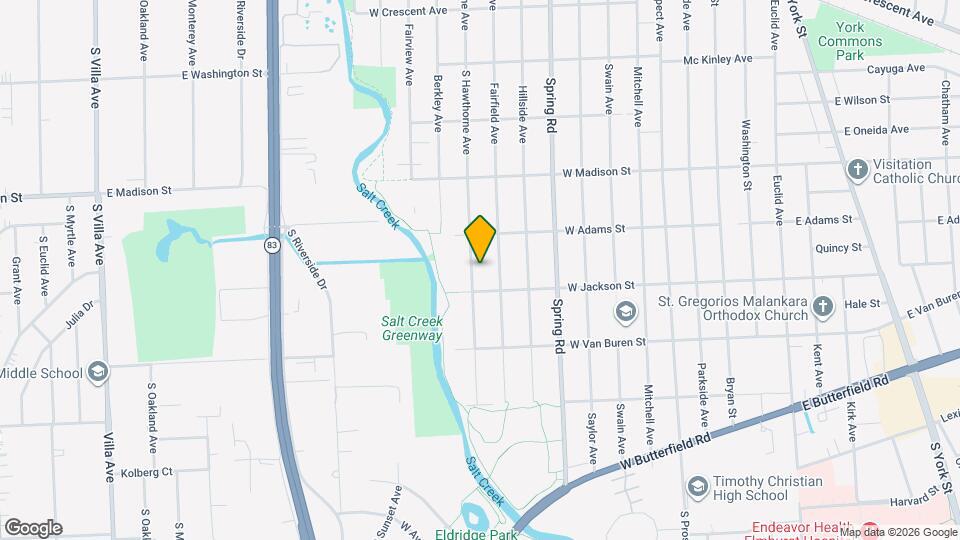 861 S Hawthorne Ave Map and Location Details