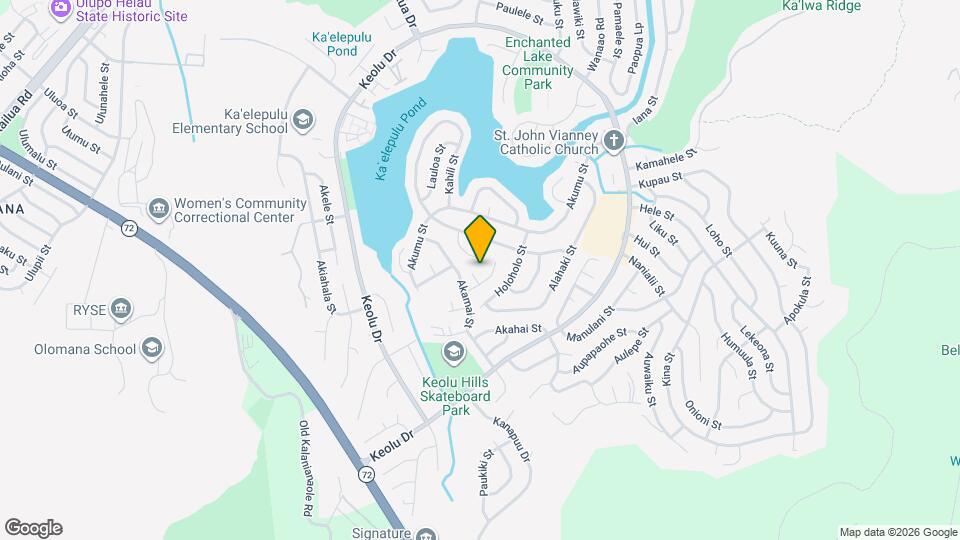 1259 Nanawale Way Map and Location Details