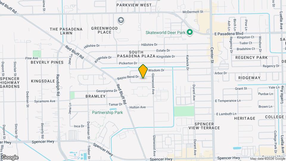 1009 Bayou Vista Dr Mapa y Detalles de la Ubicación
