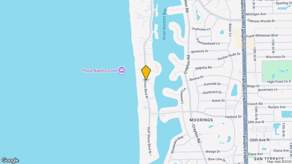 3300 Gulf Shore Naples - East Residences Map and Location Details