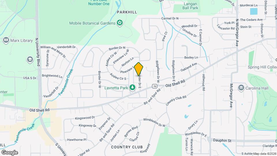 207 Border Dr E Map and Location Details