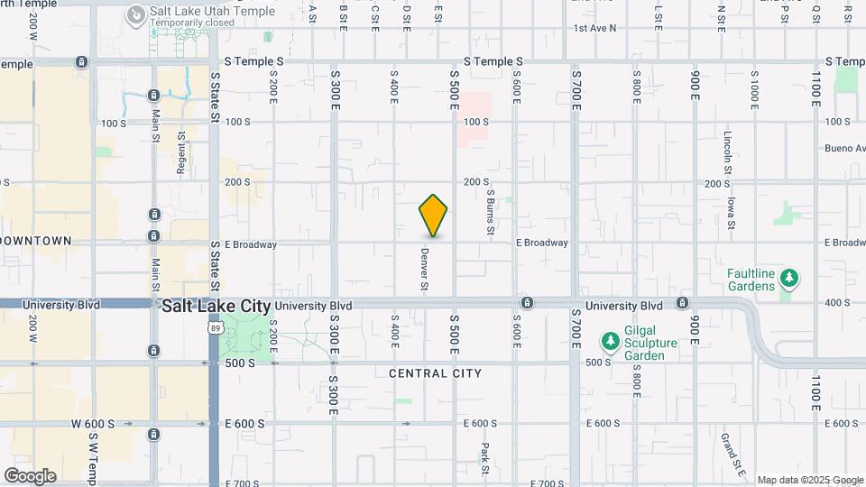 460 E 300 South - 4-Unit -4 Mapa y Detalles de la Ubicación