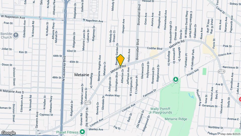 Maison Metairie Apartments Map and Location Details