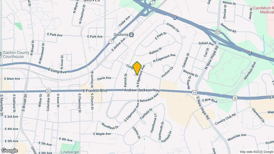 121 N Edgemont Ave Map and Location Details