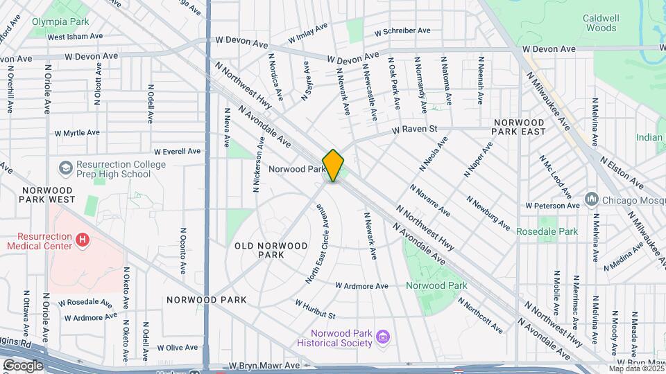 6042-6048 N Avondale Ave Map and Location Details