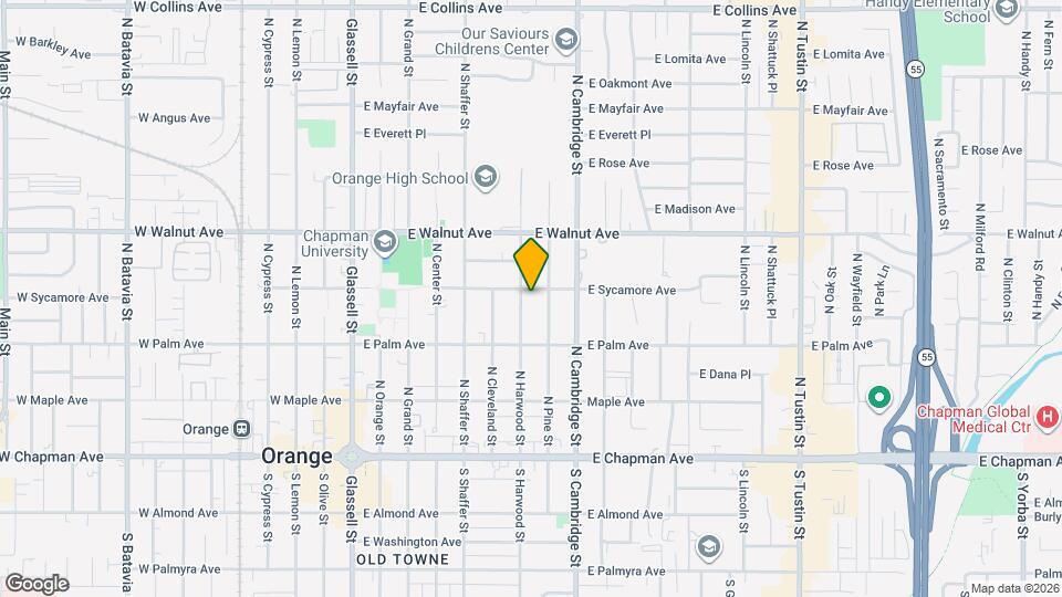 385 N Harwood St Map and Location Details