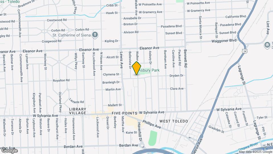 2355 Ward St Map and Location Details