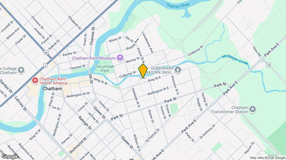 87 King St E Map and Location Details