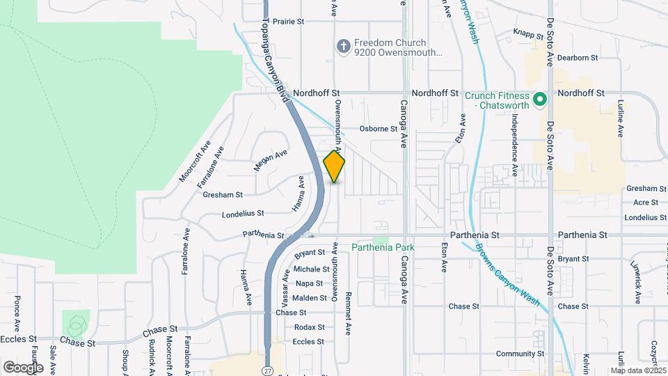 8821 Owensmouth Ave Mapa y Detalles de la Ubicación
