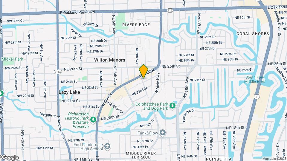 2300 NE 9th Ave, Unit 3 Map and Location Details