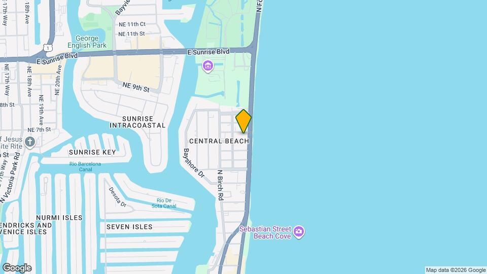 601 N Fort Lauderdale Beach Blvd Mapa y Detalles de la Ubicación