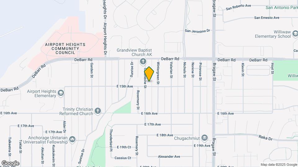 3401 E 15th Ave-Unit -1B Map and Location Details