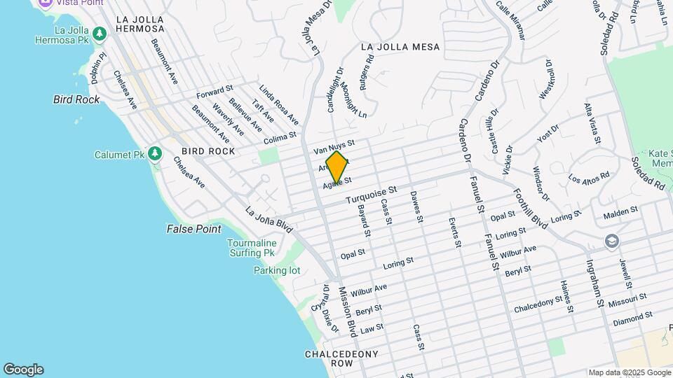 853 Agate St Map and Location Details