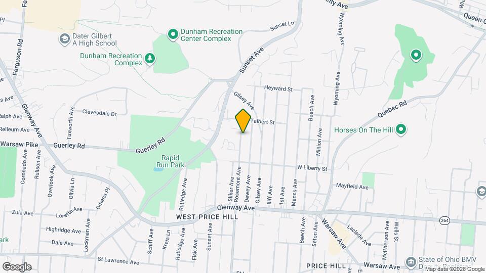 1646 Rosemont Ave Map and Location Details