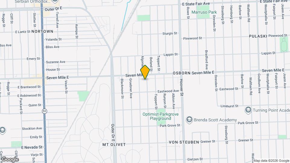 18975 Beland St Map and Location Details