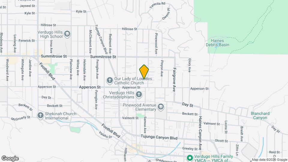 10323 Samoa Ave Map and Location Details