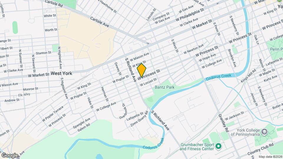 928 W Princess St Map and Location Details