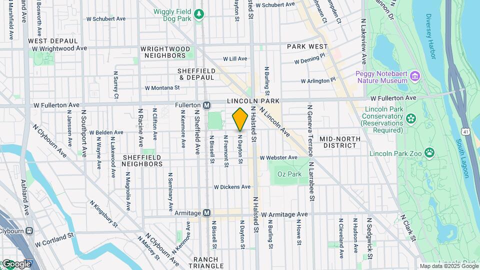 850 W Diversey Pky, Unit #Y Map and Location Details
