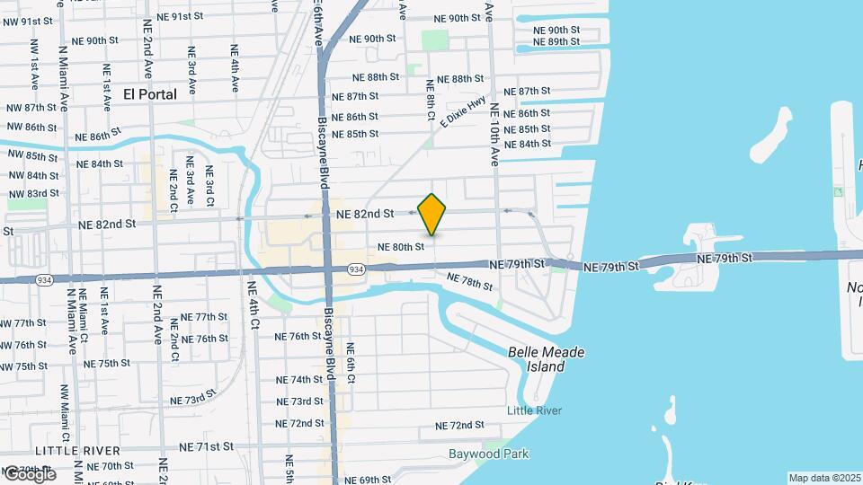 8000 NE 8th Ct Map and Location Details