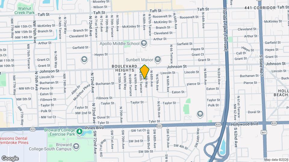 700 N 68th Way Map and Location Details