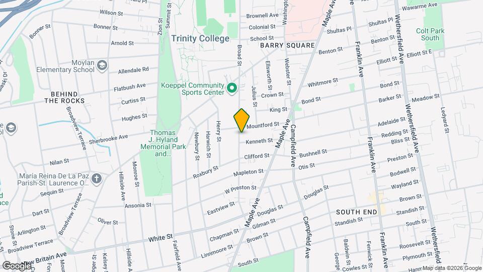 1880 Broad St Mapa y Detalles de la Ubicación