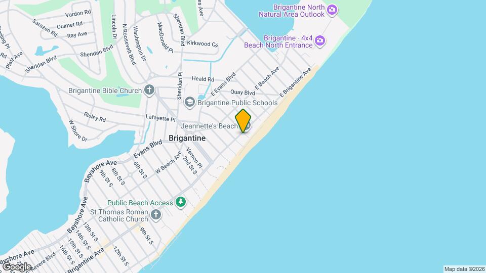 400 E Brigantine Ave, Unit 2A Map and Location Details