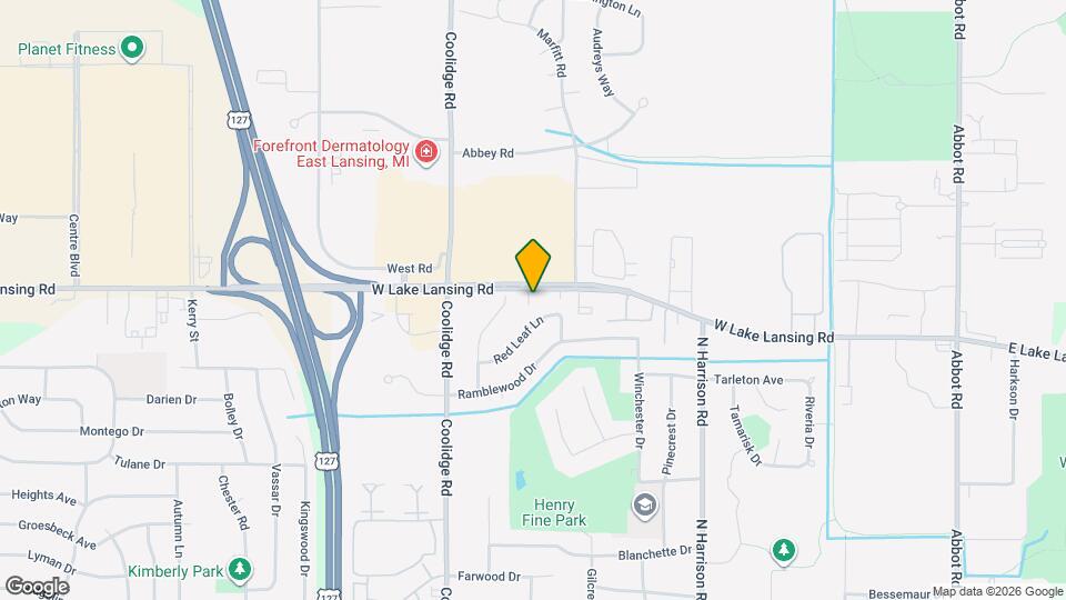1351 W Lake Lansing Rd Map and Location Details