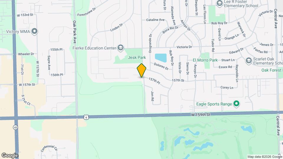 15800 Ridgeland Ave Map and Location Details