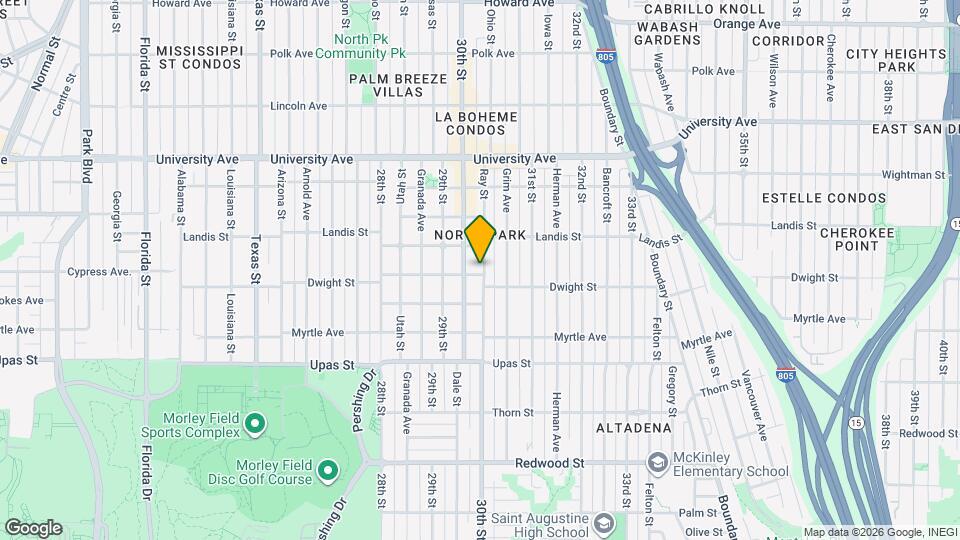 3602 Ray St Map and Location Details