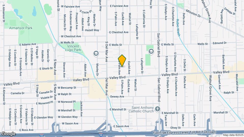 1522 Palm Ave Mapa y Detalles de la Ubicación