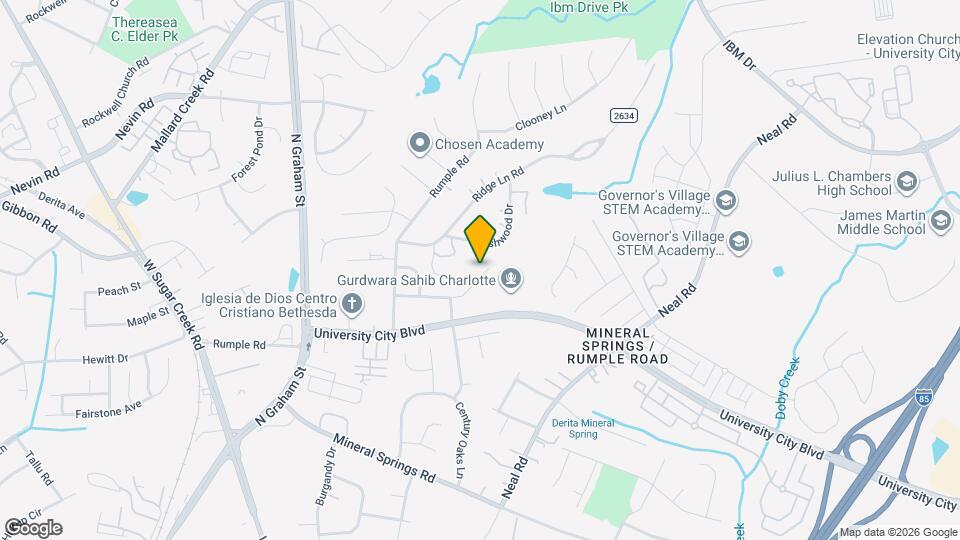 1316 Waterlily Lane Map and Location Details