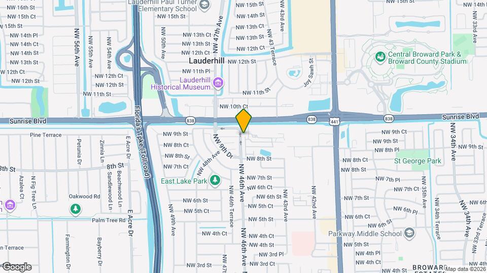 929 NW 45th Terrace Map and Location Details