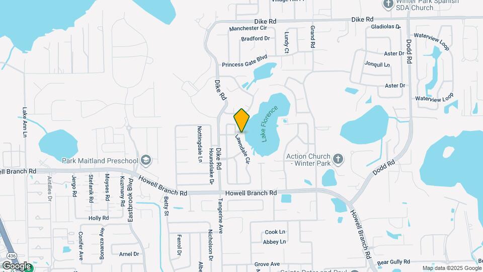 1636 Lawndale Cir Map and Location Details