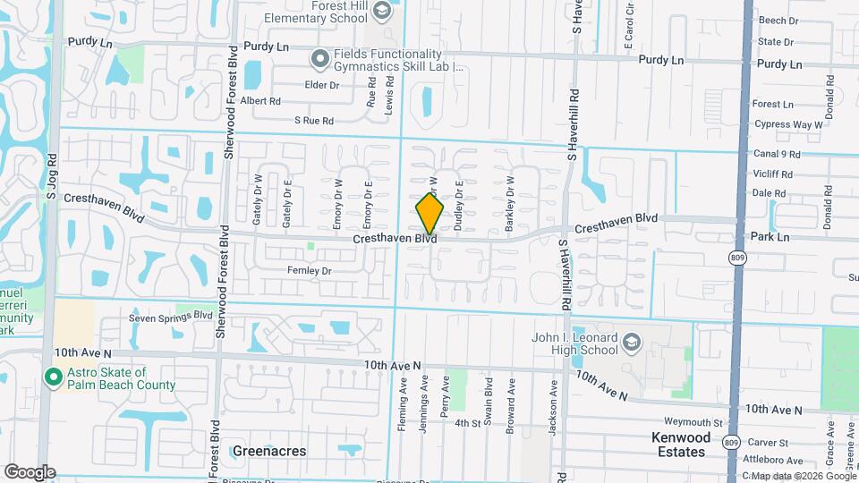2601 Crosley Dr W, Unit Unit B Map and Location Details