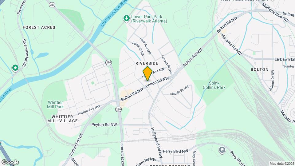 Room in House on Bolton Rd NW Map and Location Details