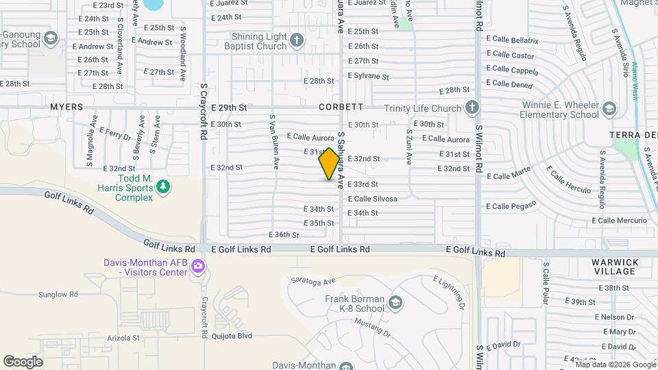 5844 E 33rd St Map and Location Details